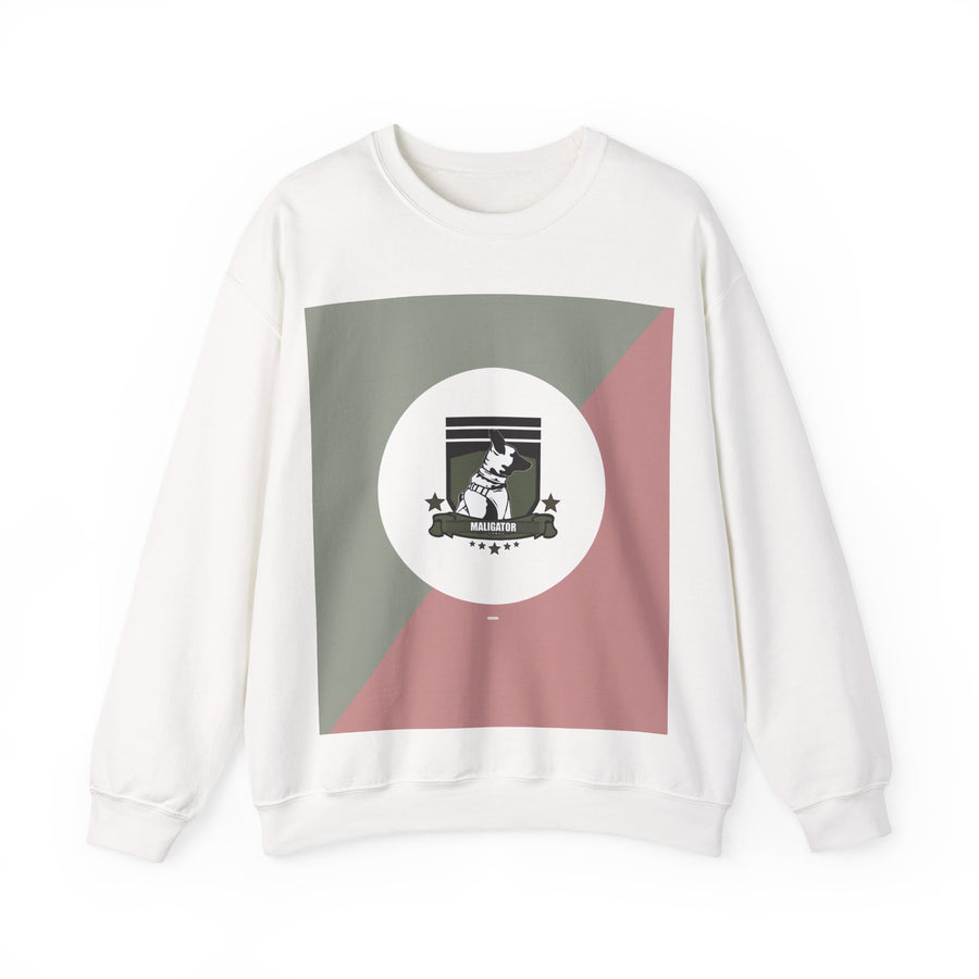 Powered By Maligator Belgian Malinois Sweatshirt | Maligator Dog Mom Gift