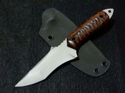 Mononofu Blacktip Tactical Utility Neck Knife — VG1 stainless, blast finish — main view