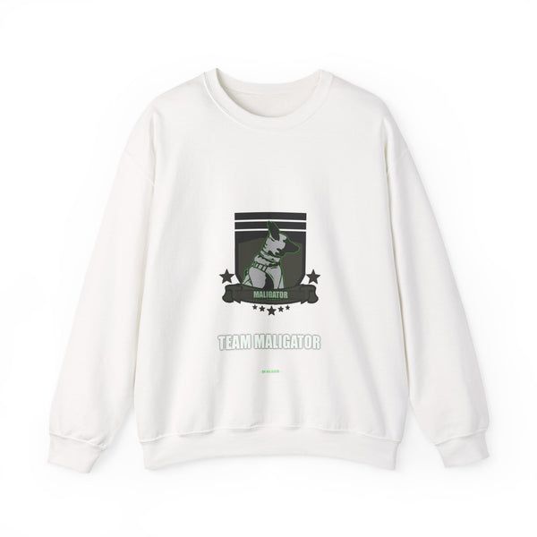 Team Maligator Belgian Malinois Sweatshirt | Maligator Dog Owner Present