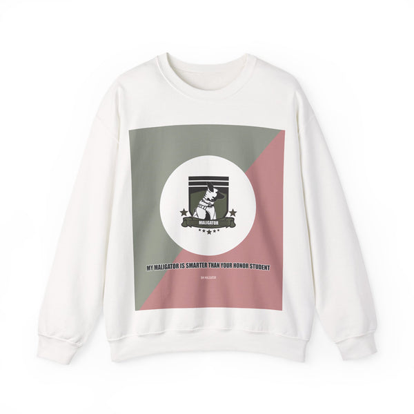 My Maligator Is Smarter Than Your Honor Student Belgian Malinois Sweatshirt | Maligator Dog Dad Gift